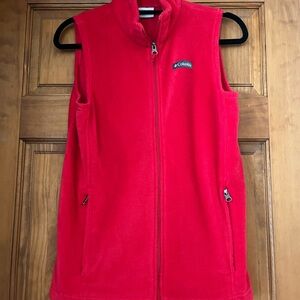 Columbia Red Fleece Outerwear